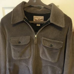 Men’s medium Woolrich fleece jacket.